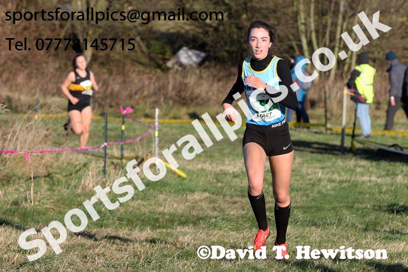 Womens under-17s and under-20s North Eastern Cross Country, 2018 Northern Cross Country Champs., Wrekenton, Gateshead. Photo:  David T. Hewitson/Sports for All Pics